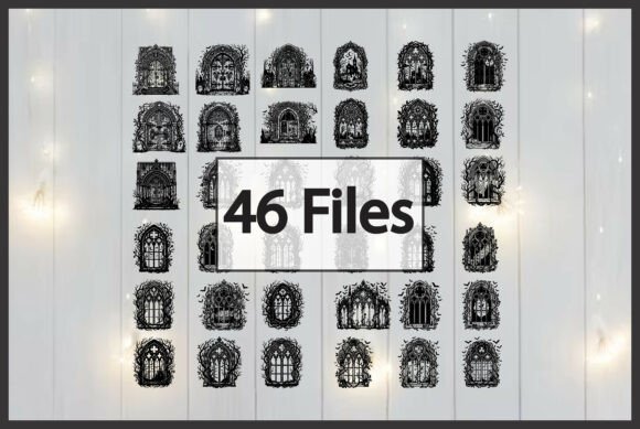 46 Dark Architecture Bats Silhouette Graphics