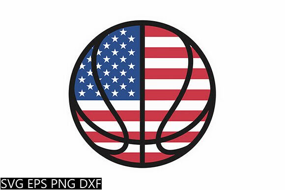 American Flag Basketball SVG: Graphics for Crafts and Digital Selling