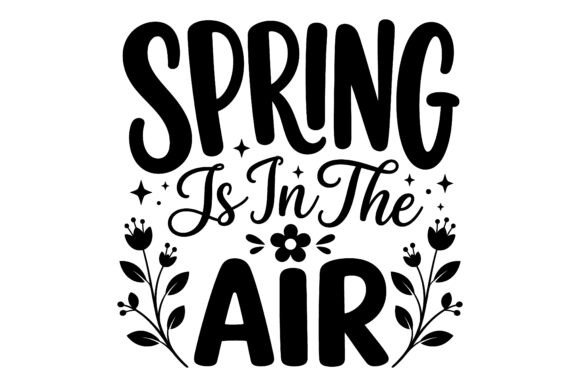 Celebrate Spring Tulip Typography Design Graphics