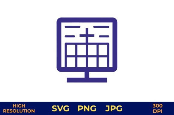 Cross Tabulation Icon Vector Design
