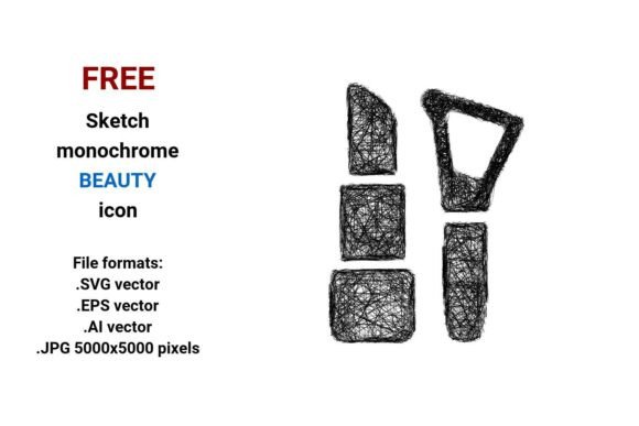 FREE Sketch Beauty Icon Graphics