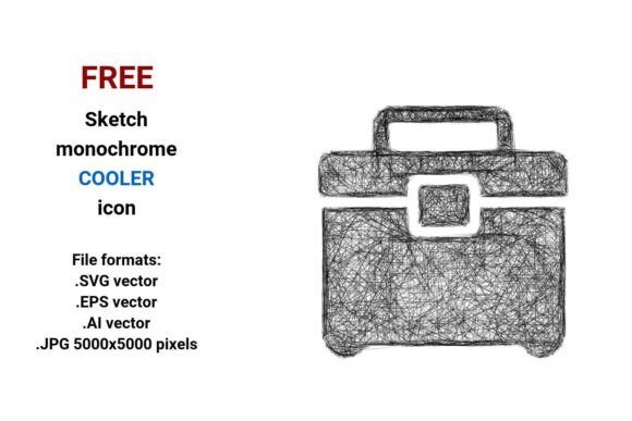 FREE Sketch Cooler Icon Graphics