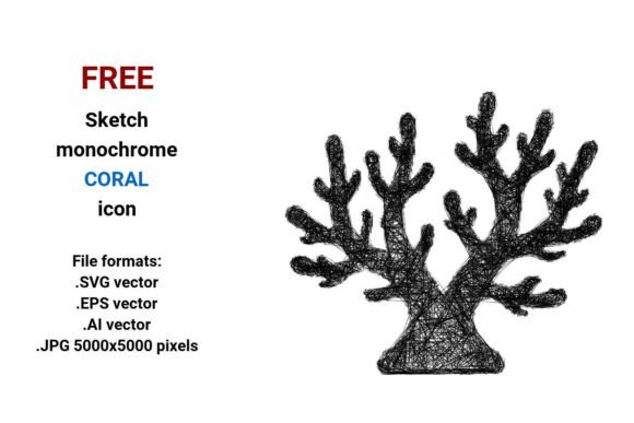 FREE Sketch Coral Icon: Graphics for Real Local Business Branding