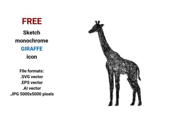 FREE Sketch Giraffe Icon