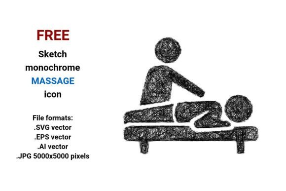 FREE Sketch Massage Icon Graphics