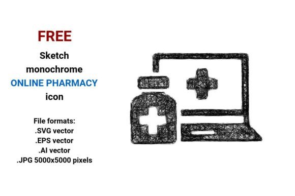 FREE Sketch Online Pharmacy Icon Graphics