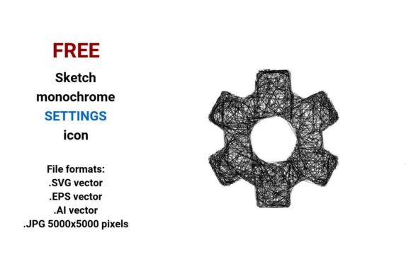 FREE Sketch Settings Icon Graphics Freebies