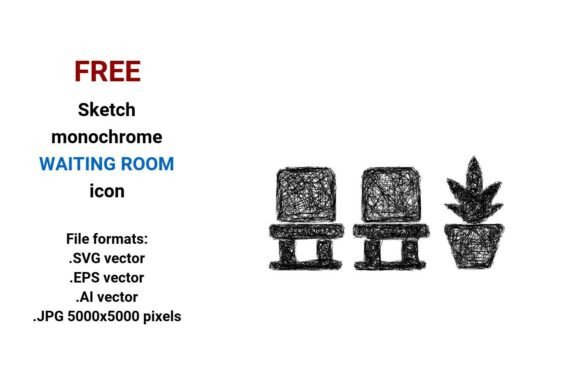 FREE Sketch Waiting Room Icon