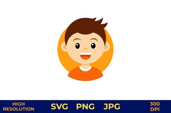 Happy Child Smiling Bright Isolated