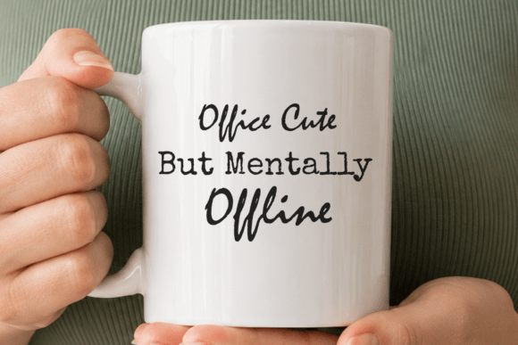 Mentally Offline Office SVG Graphics Freebies