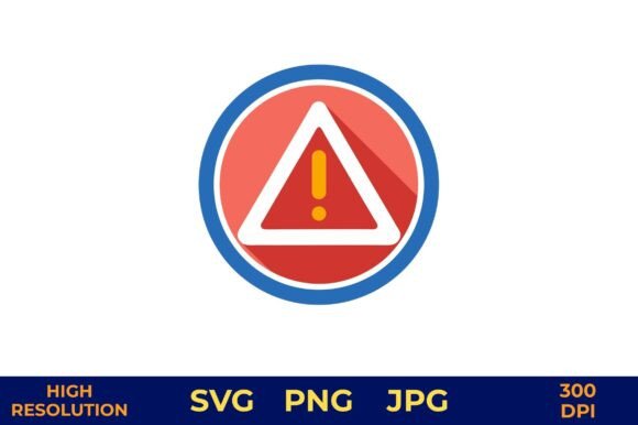 Red Warning Triangle with Exclamation Graphics Freebies