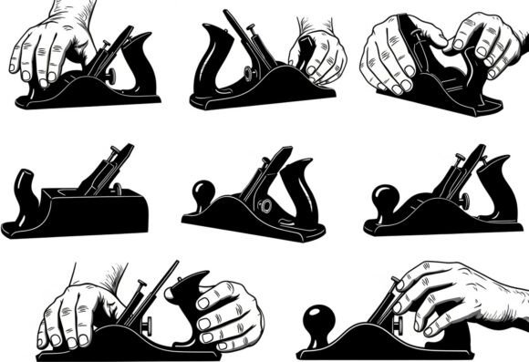 Woodworking Hand Plane Tool Graphics and Crafts